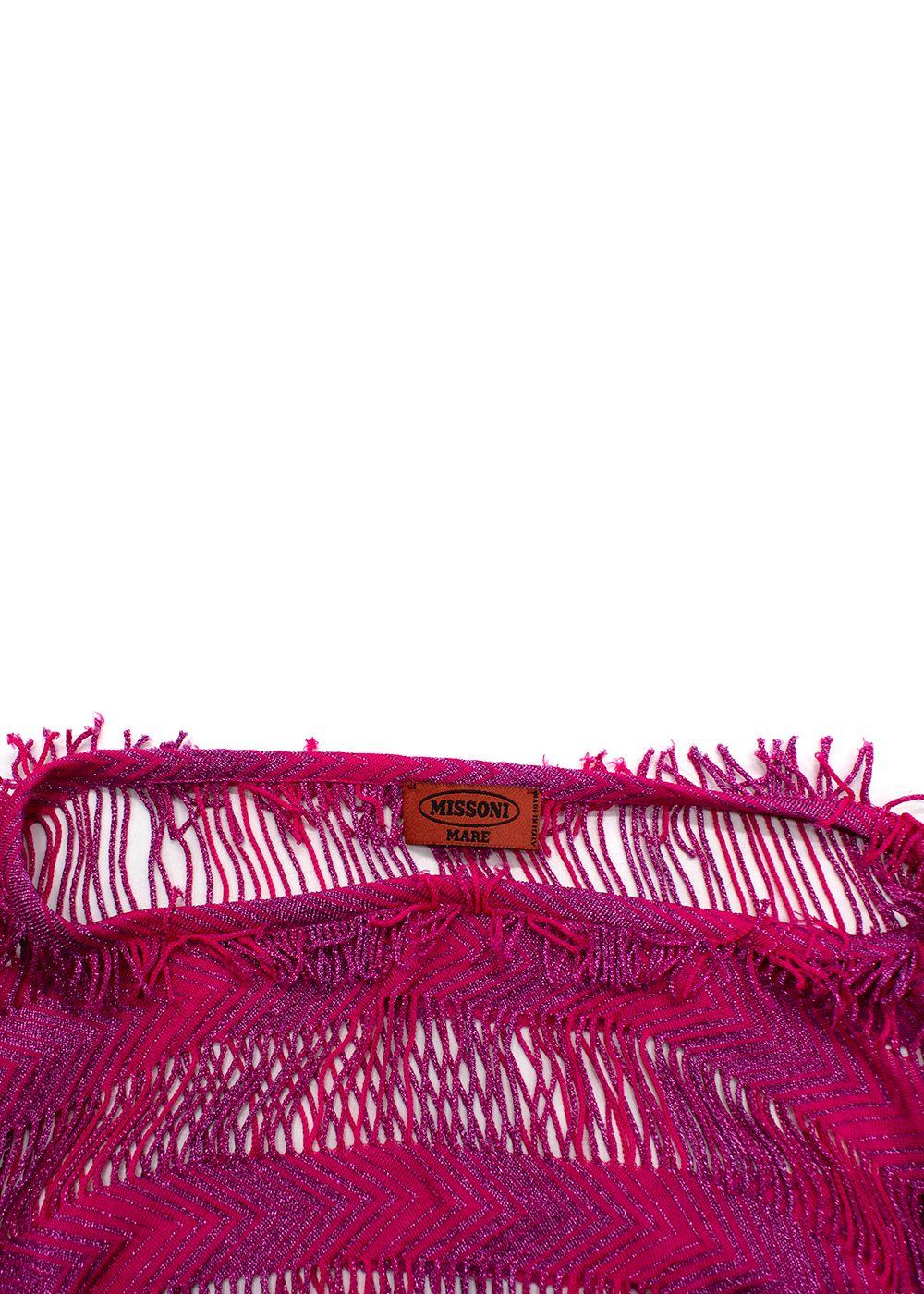 Missoni Mare Pink Metallic Beach Kaftan