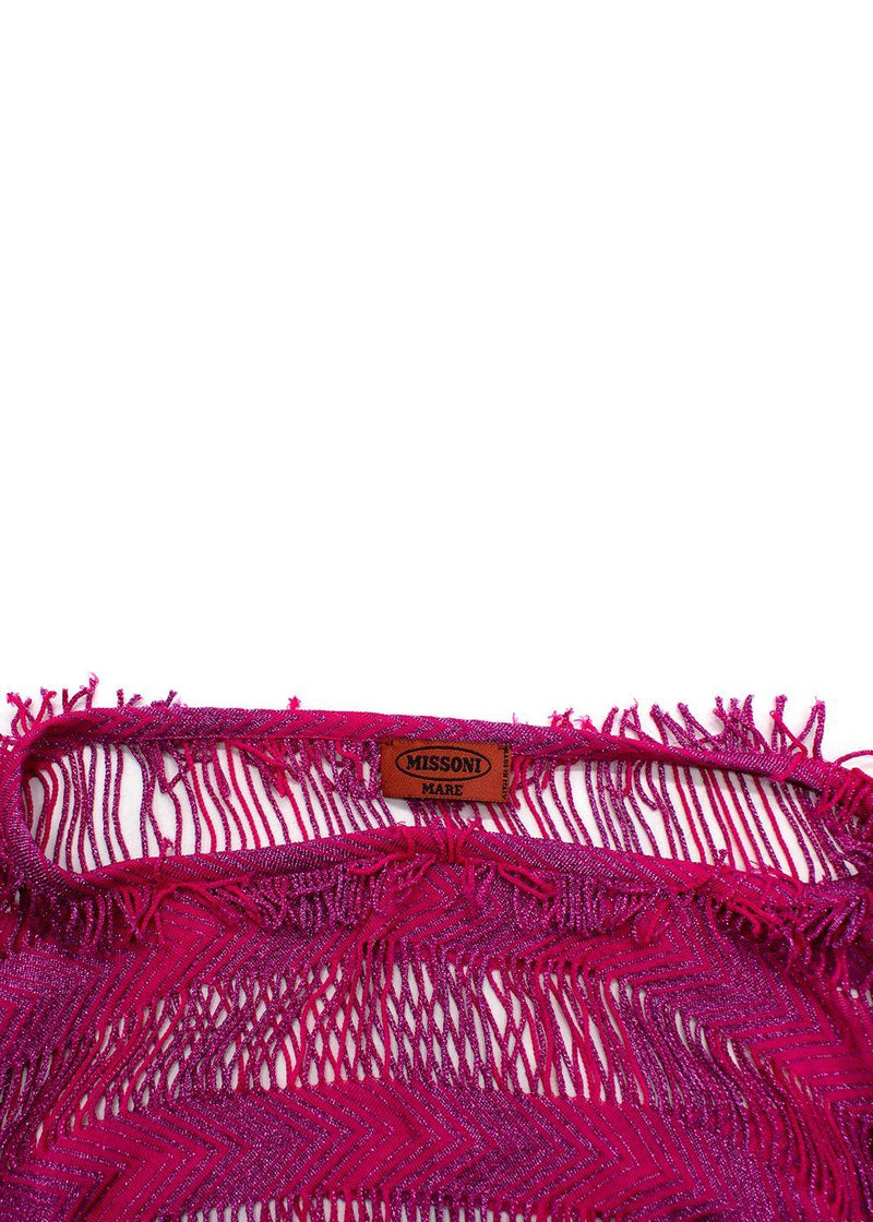 Missoni Mare Pink Metallic Beach Kaftan