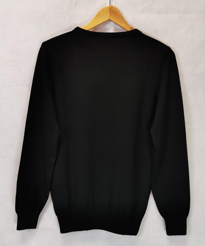 Burberry Black and Red Fine Knit Jumper