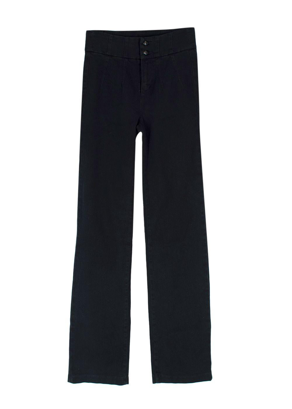 Paige Black Denim Blake Corset Jeans