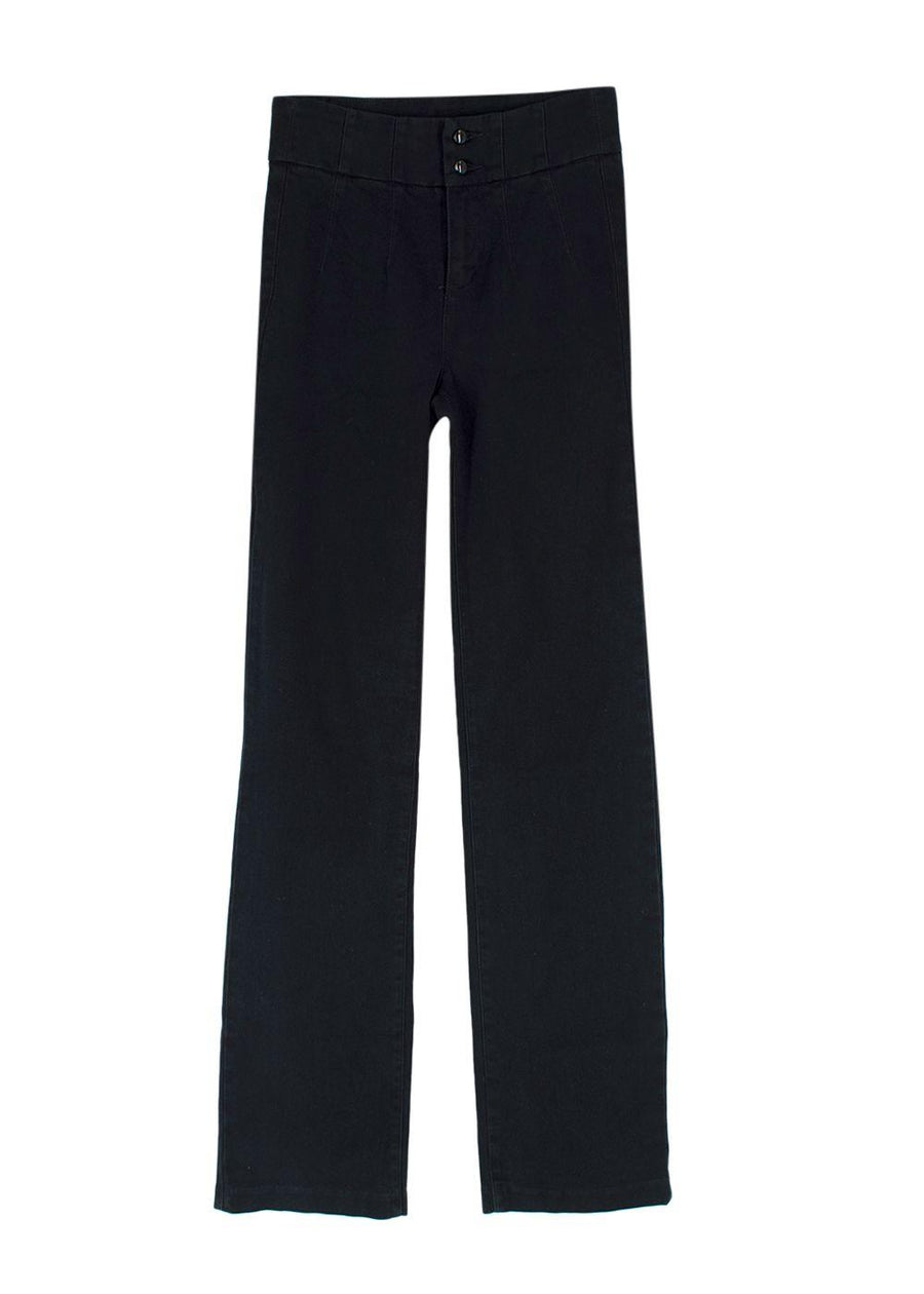 Paige Black Denim Blake Corset Jeans