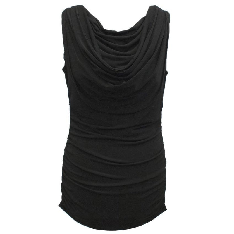 Michael Micheal Kors Black Buckle Top