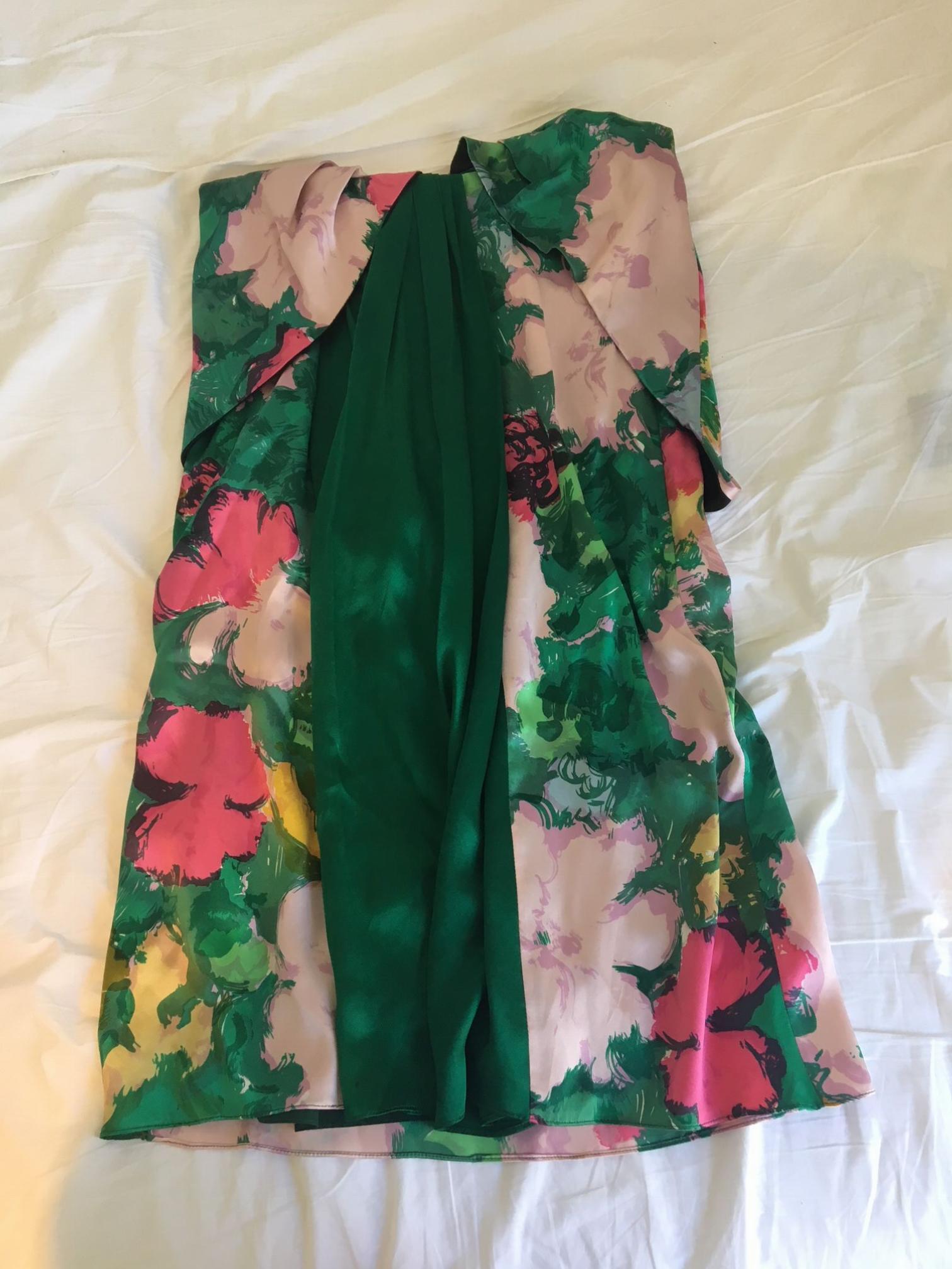 Balenciaga printed silk dress