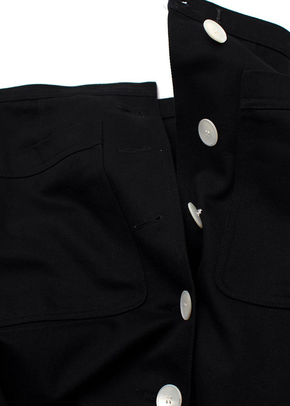Prada Current Cotton Drill Midi Skirt