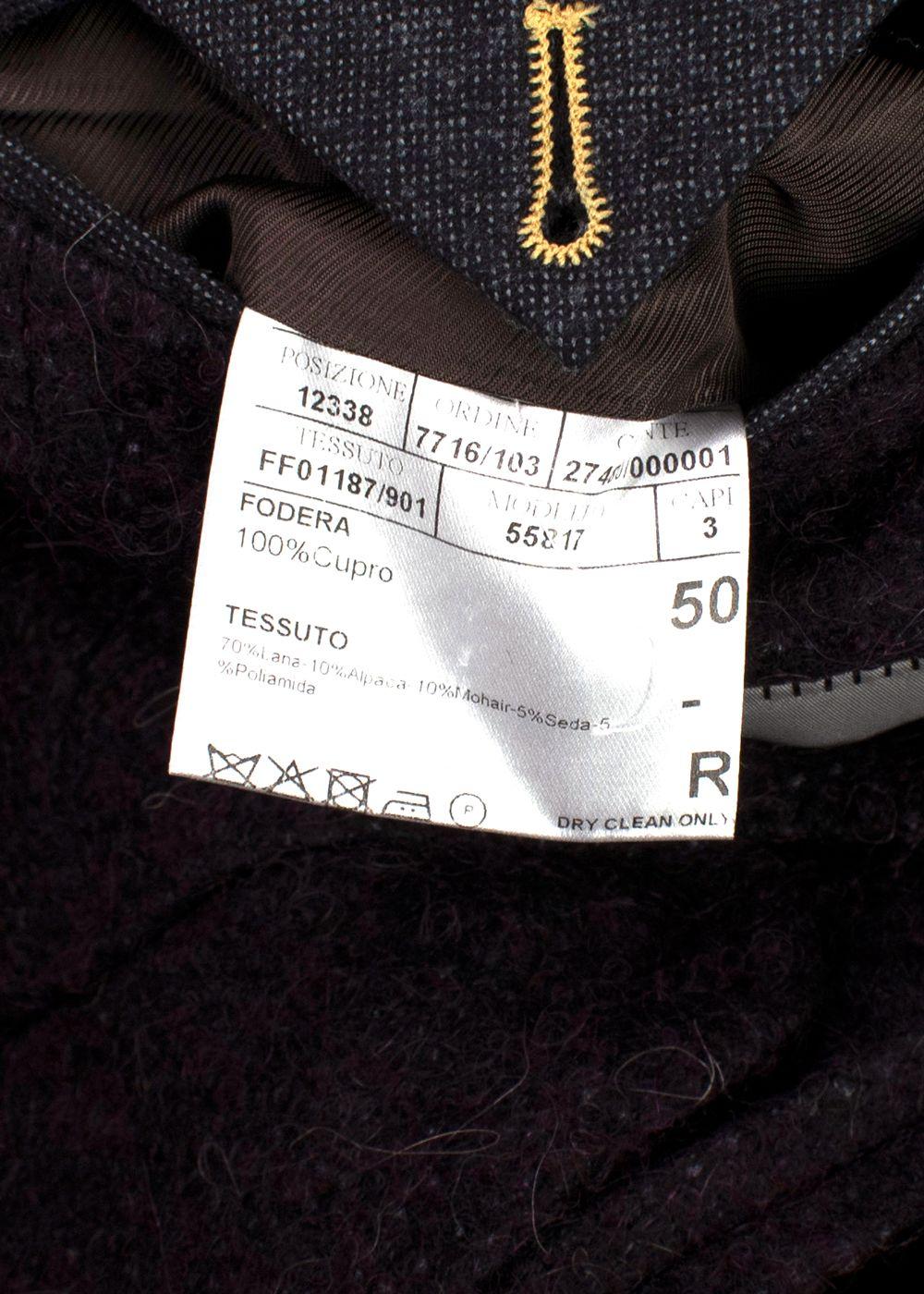 Canali Aubergine Kei Coat