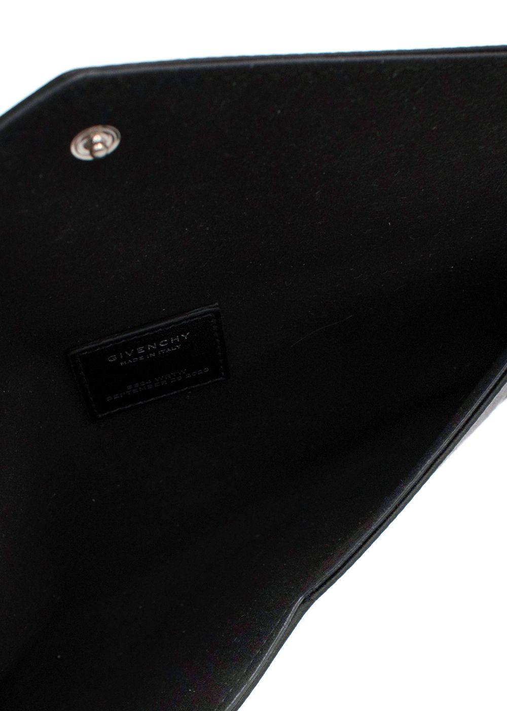 Givenchy Black Satin Envelope Pochette