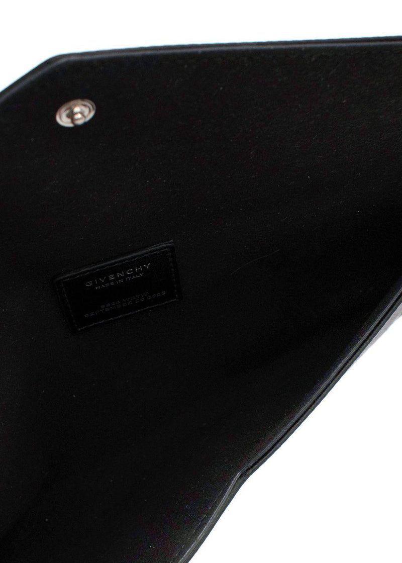Givenchy Black Satin Envelope Pochette