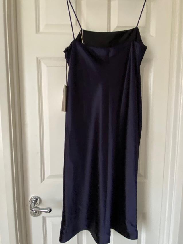 Deveaux Coco Satin Midi Dress