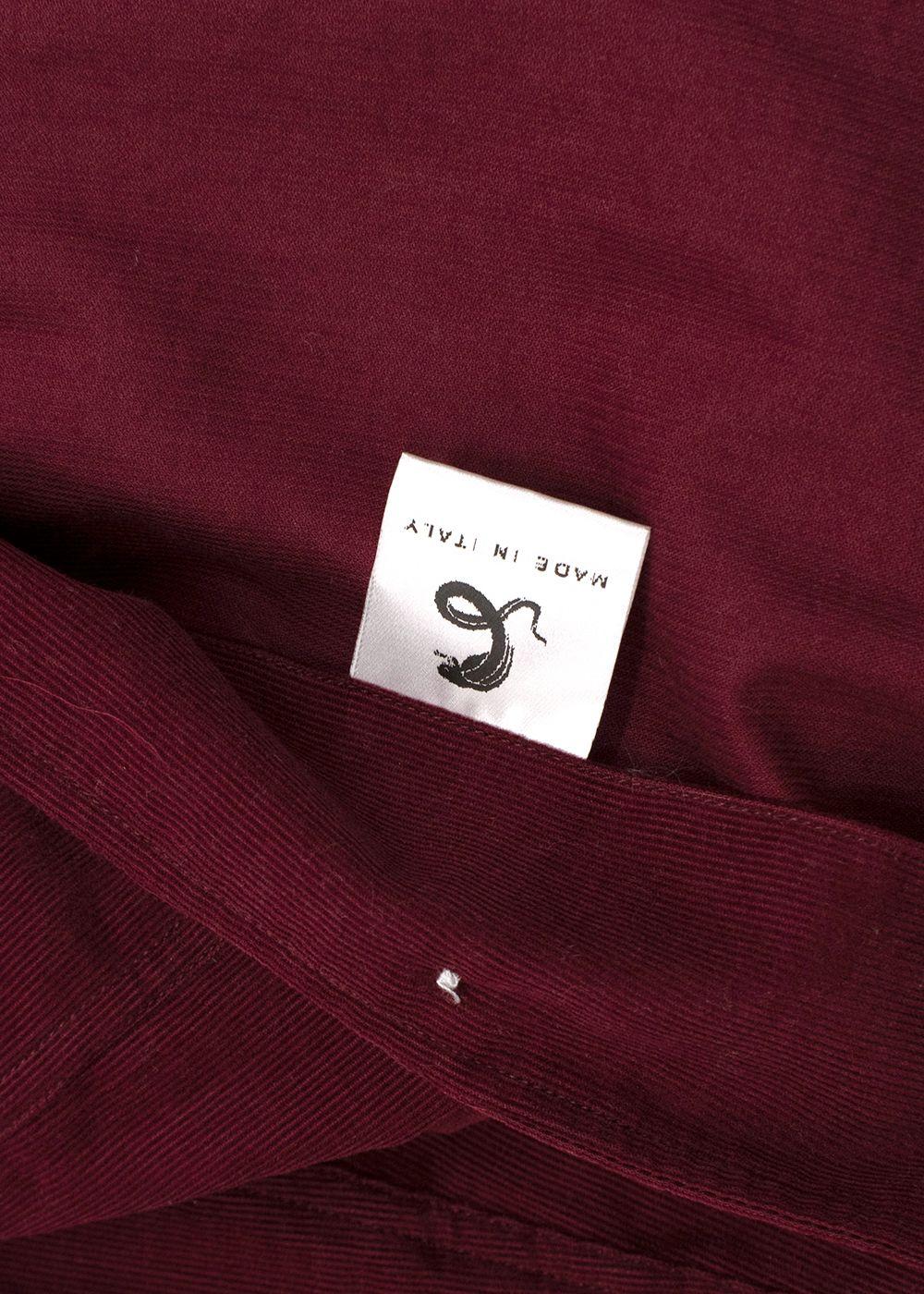 Burgundy Corduroy Shirt
