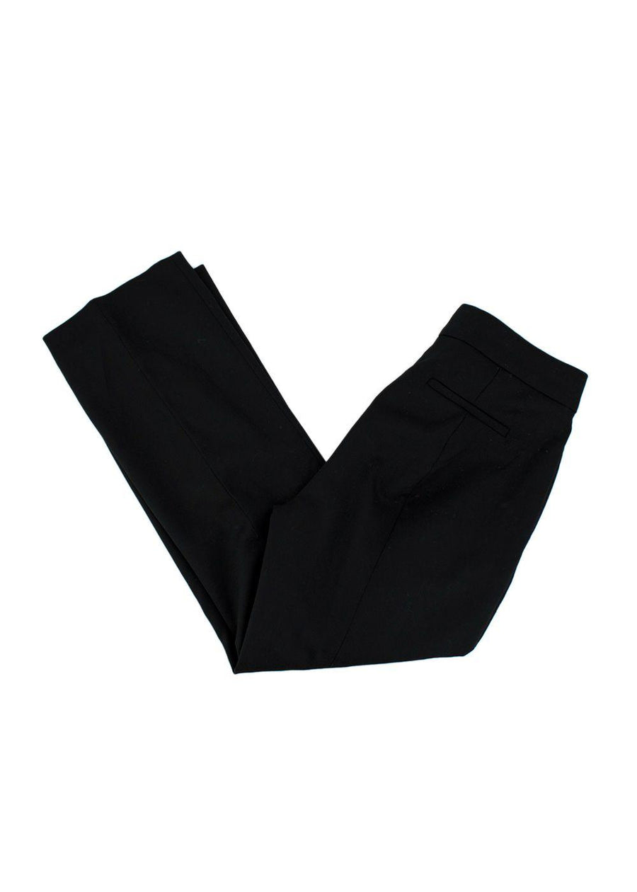 Black Wool Blend Pants