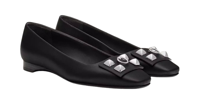 Hermes Black Danseuse Ballet Flats
