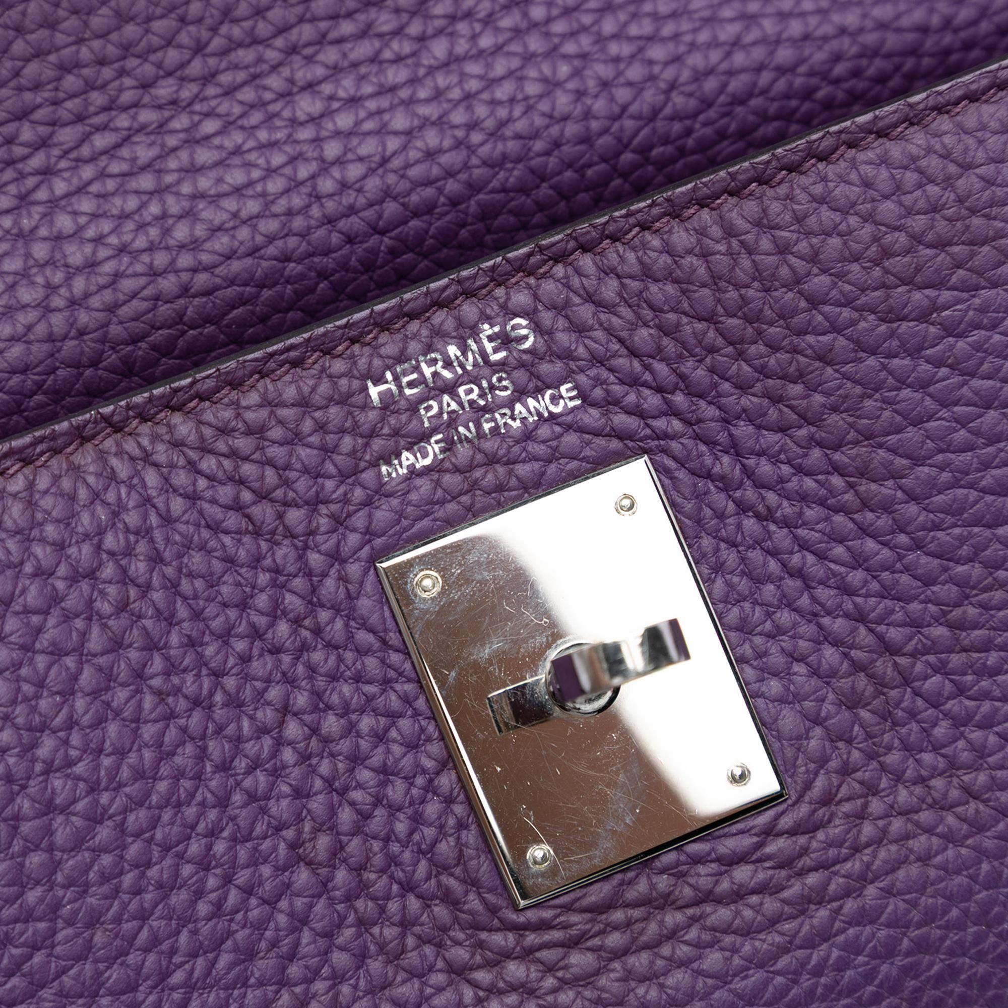 Hermes Ultraviolet Togo Kelly II Retourne 35