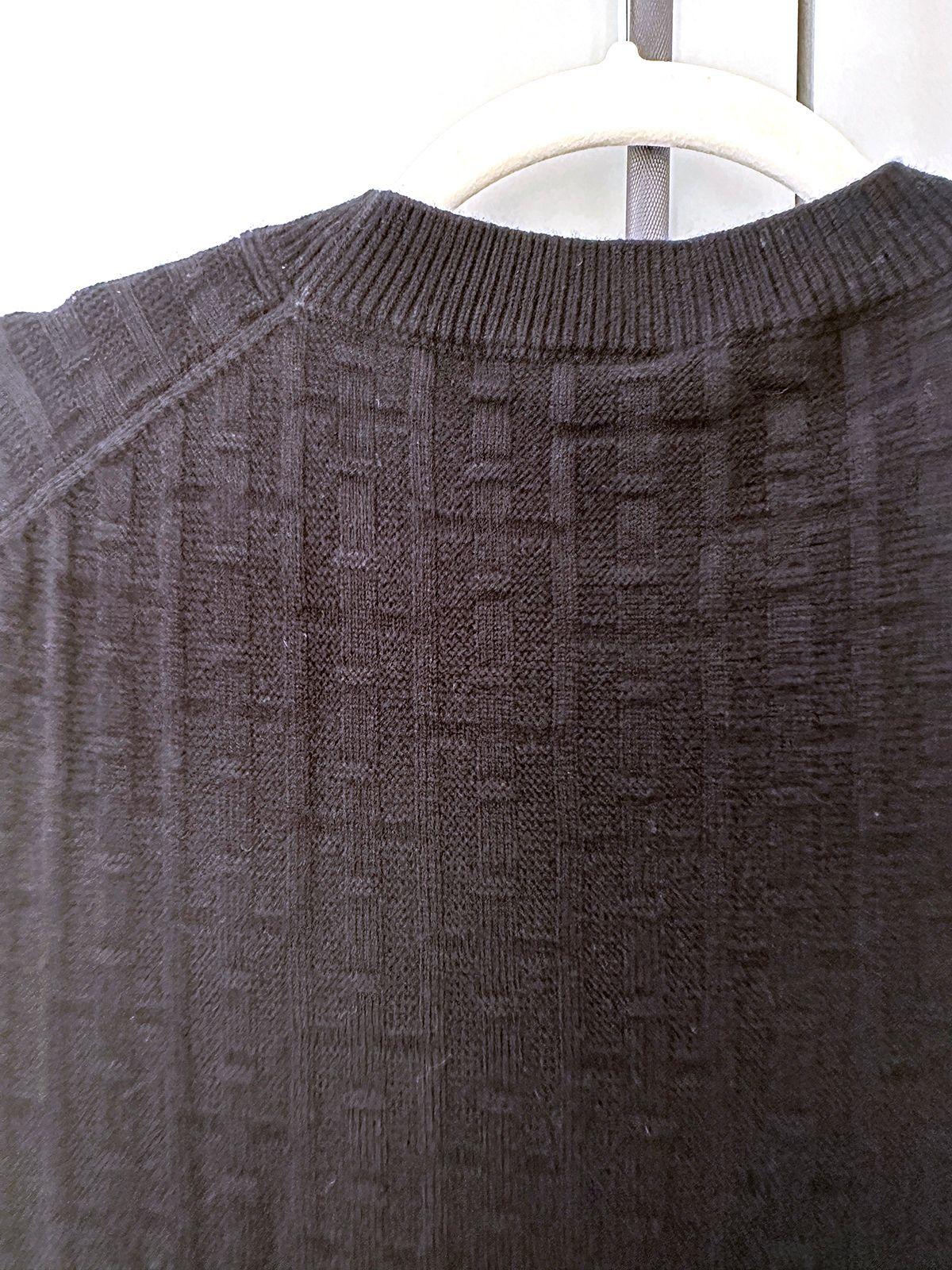Hermes Black H Embossed Wool Dress