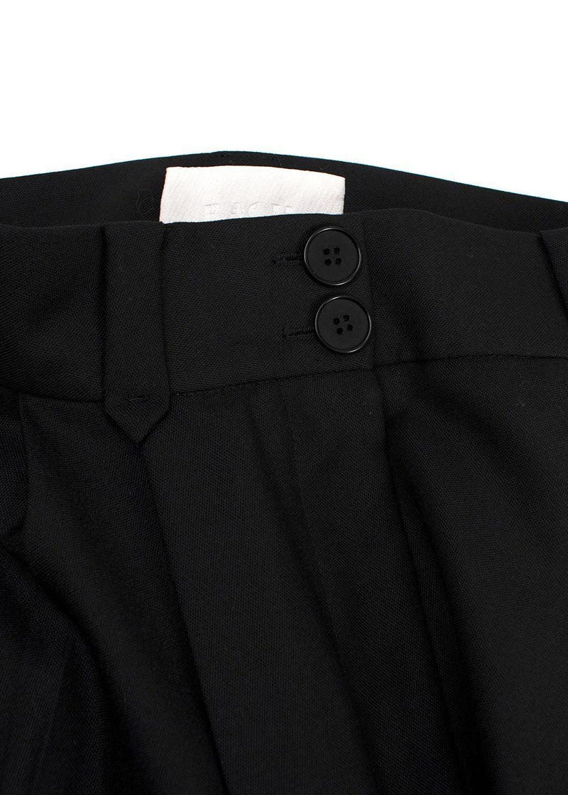 Racil Classic Black Wool Suit Trousers