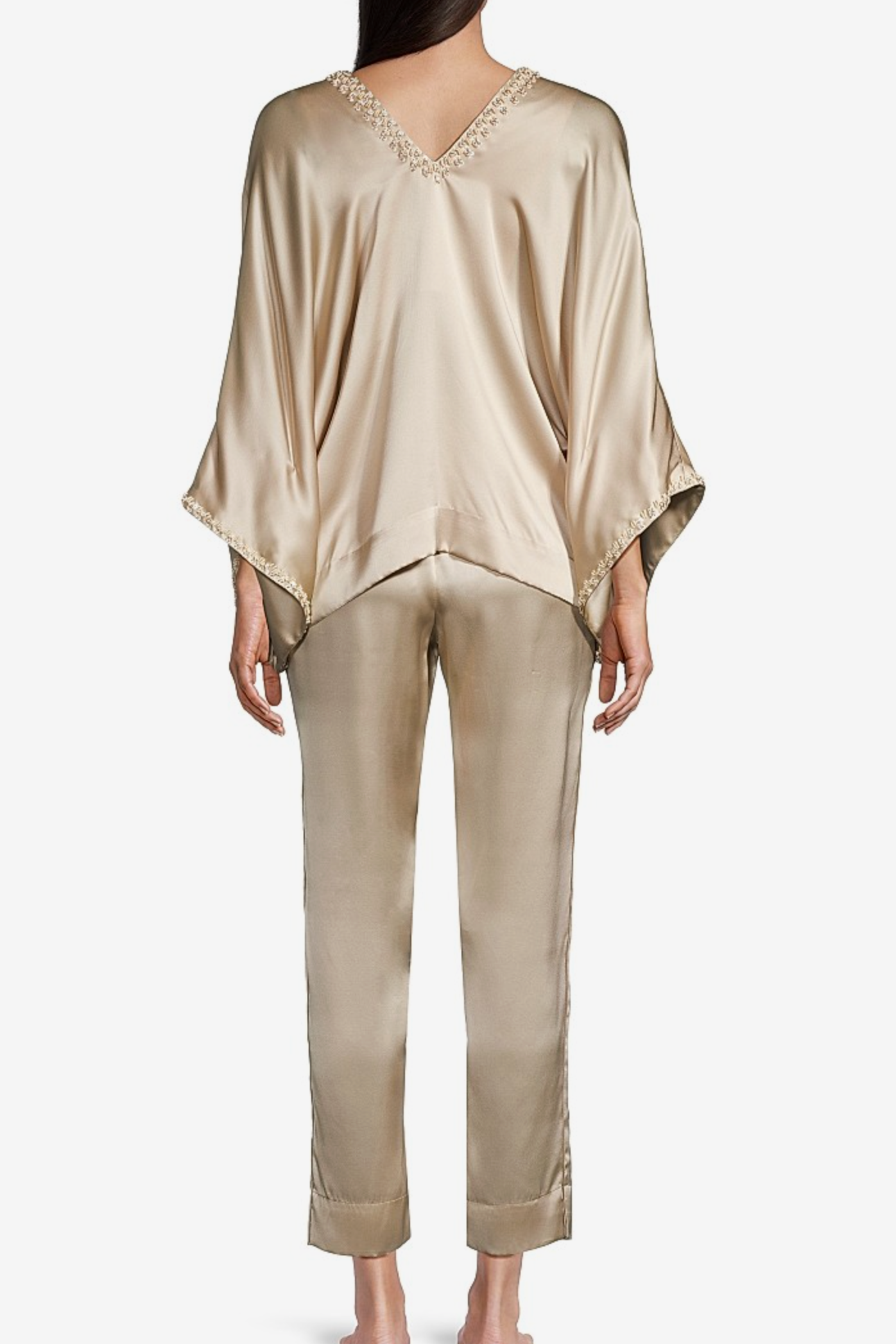 Natori Key Essentials Silk Two-Piece Pajama Set