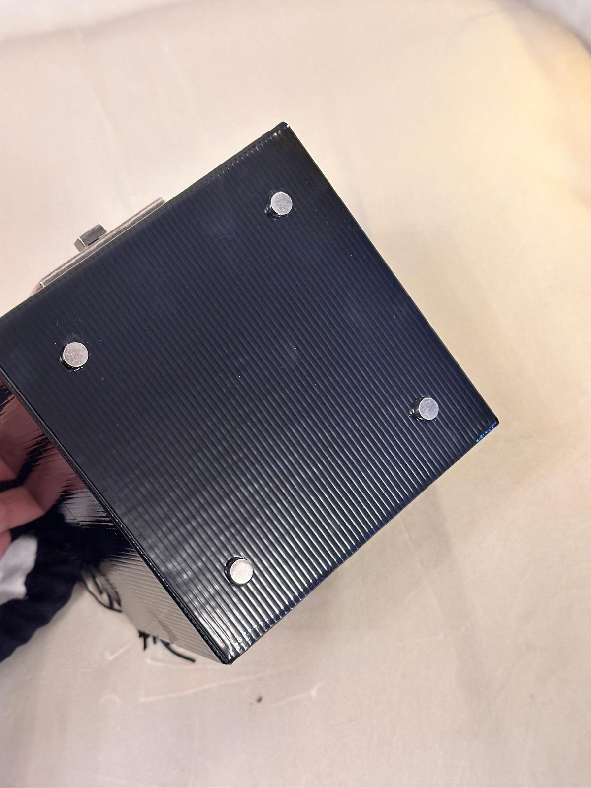 Saint Laurent Black Patent Leather Box Bag