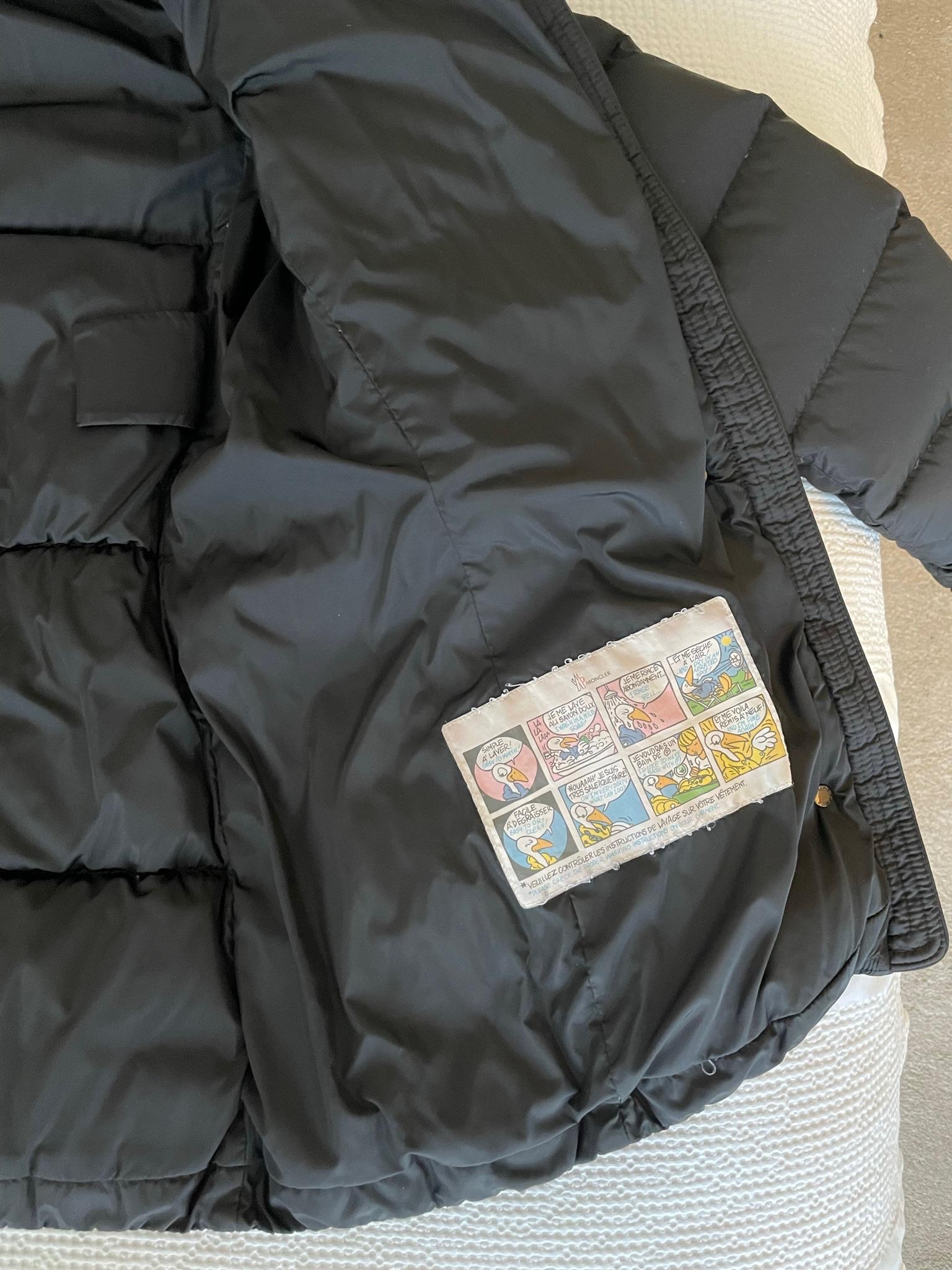Moncler Black Down Puffer Coat