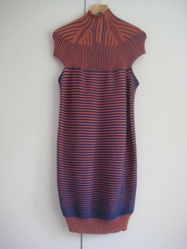 Peter Pilotto orange and blue knit dress