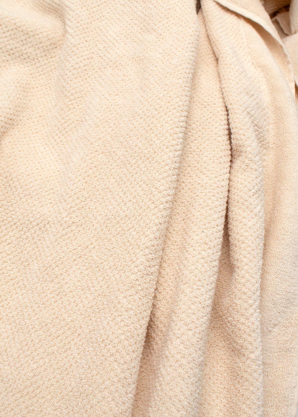 Chanel Beige Cotton Beach Towel