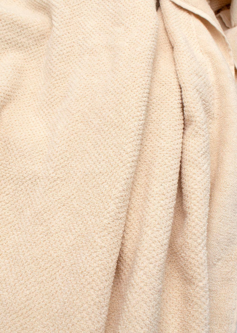 Chanel Beige Cotton Beach Towel