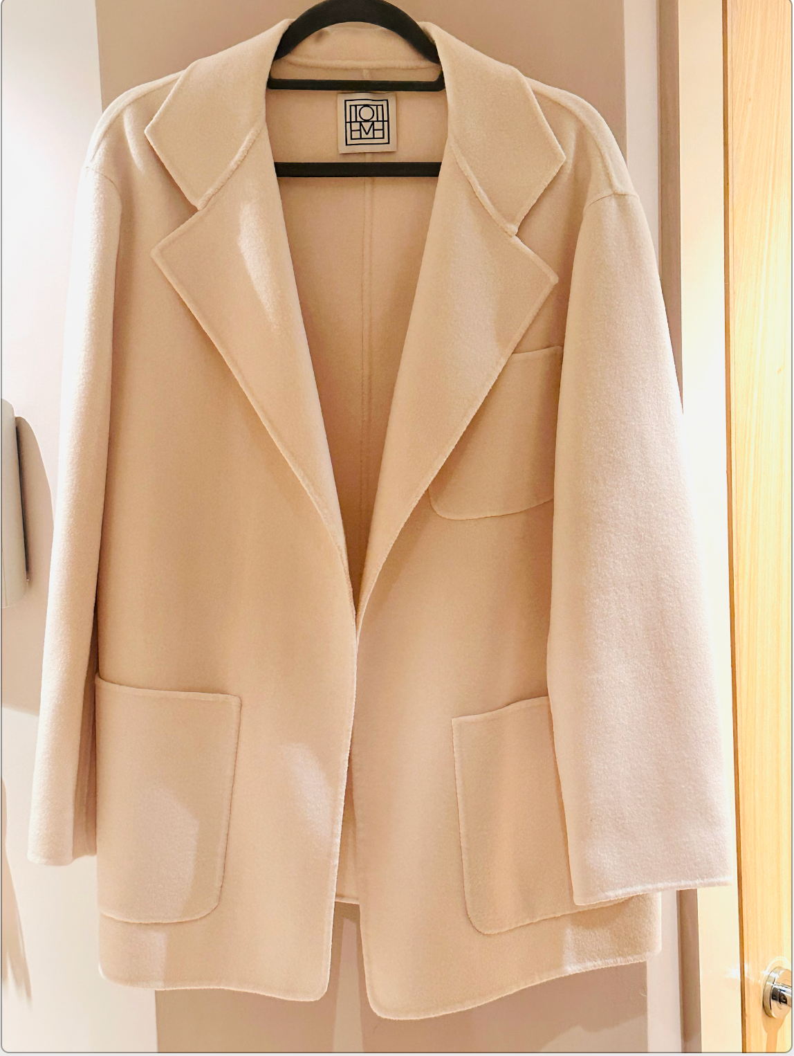 Vanilla Wool Melton Blazer