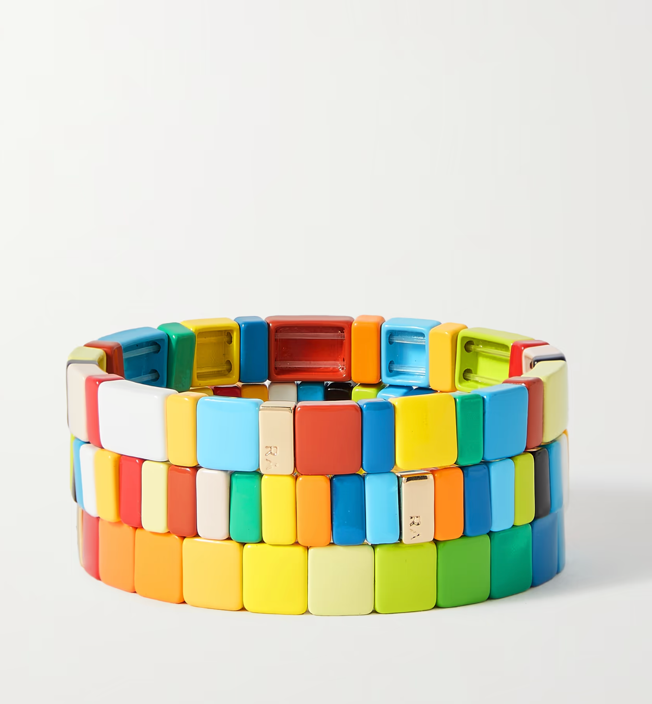 Roxanne Assoulin Rainbow Brite Set of Three Enamel Bracelets
