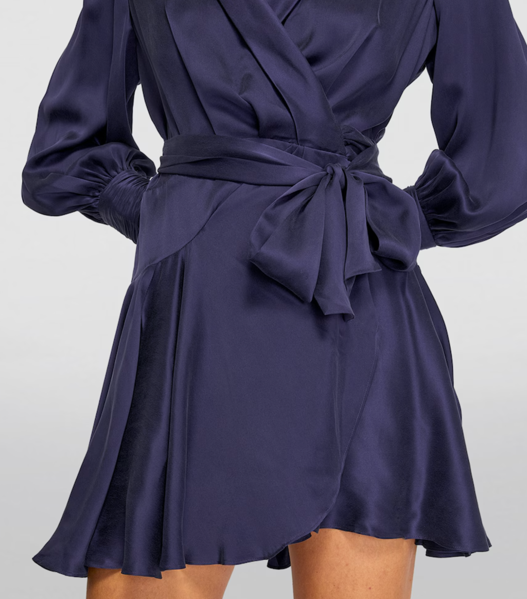 Zimmermann Silk Wrap Mini Dress