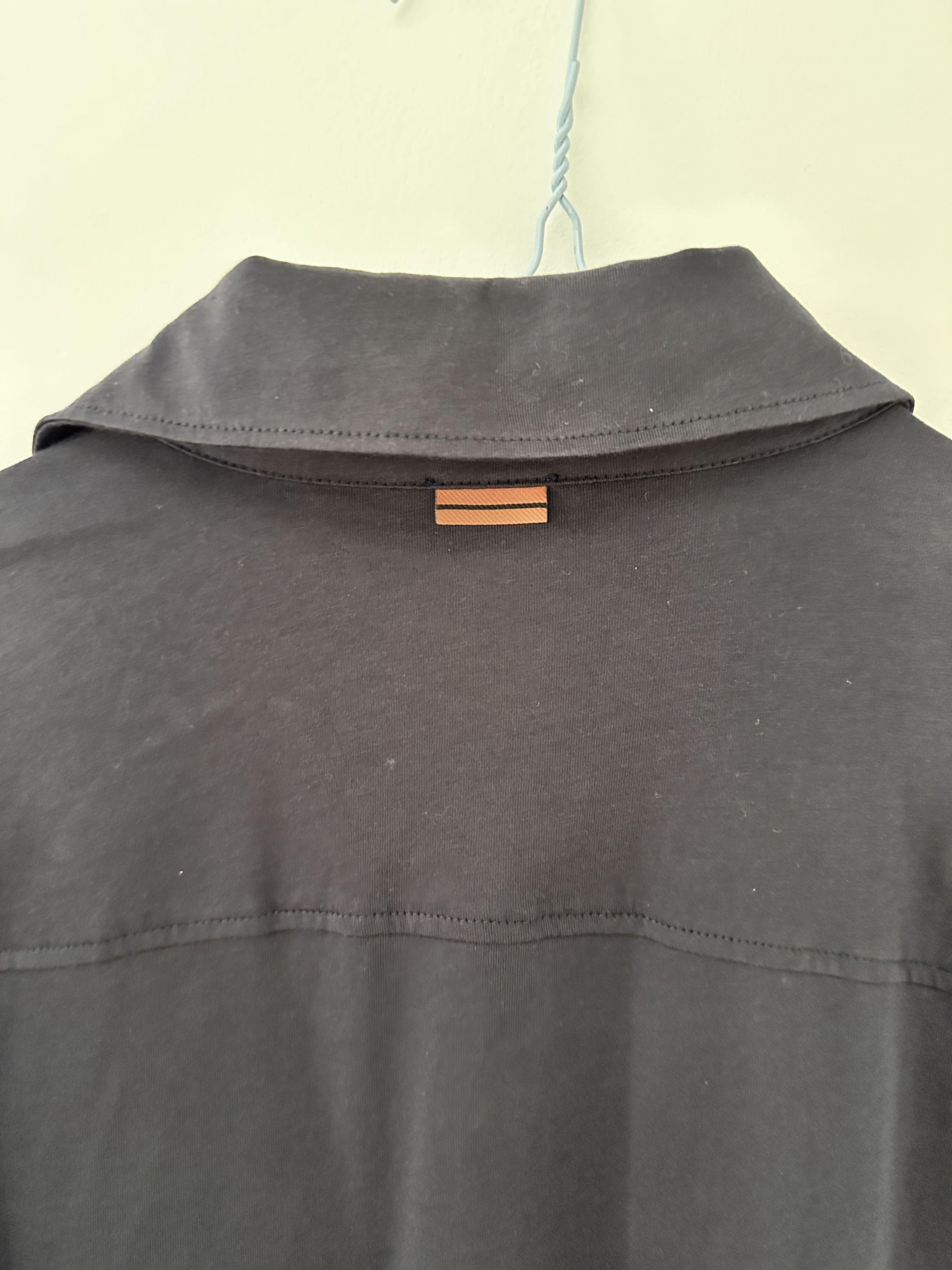 Zegna Dark Navy Cotton Shirt
