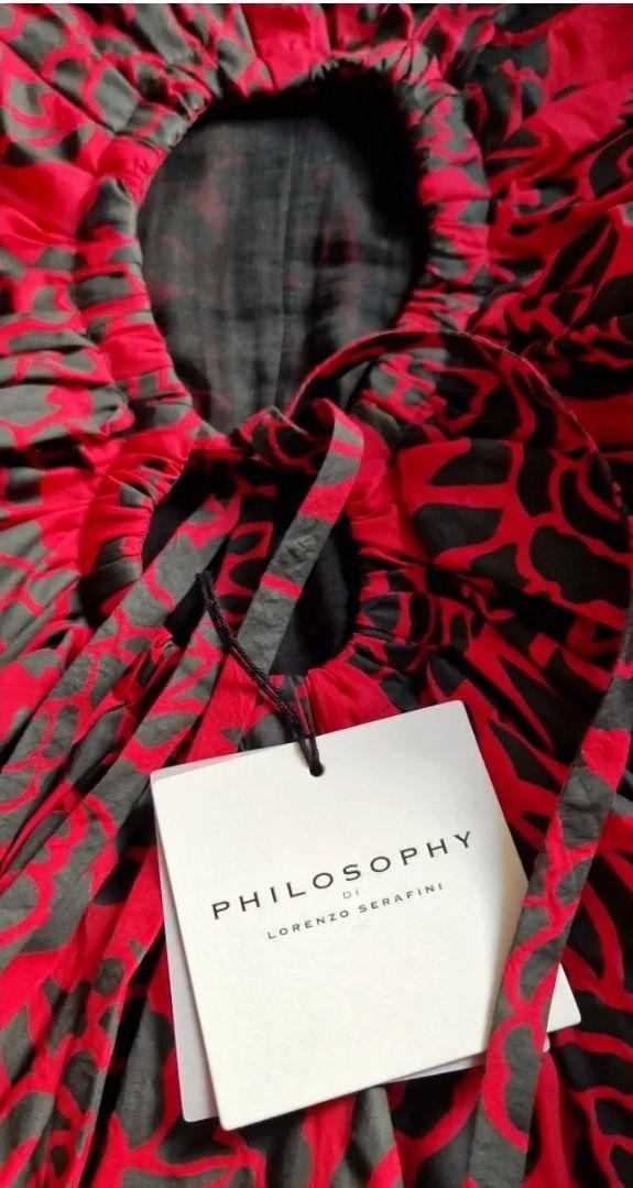 Red Floral  Cut Out Detail Mini Dress