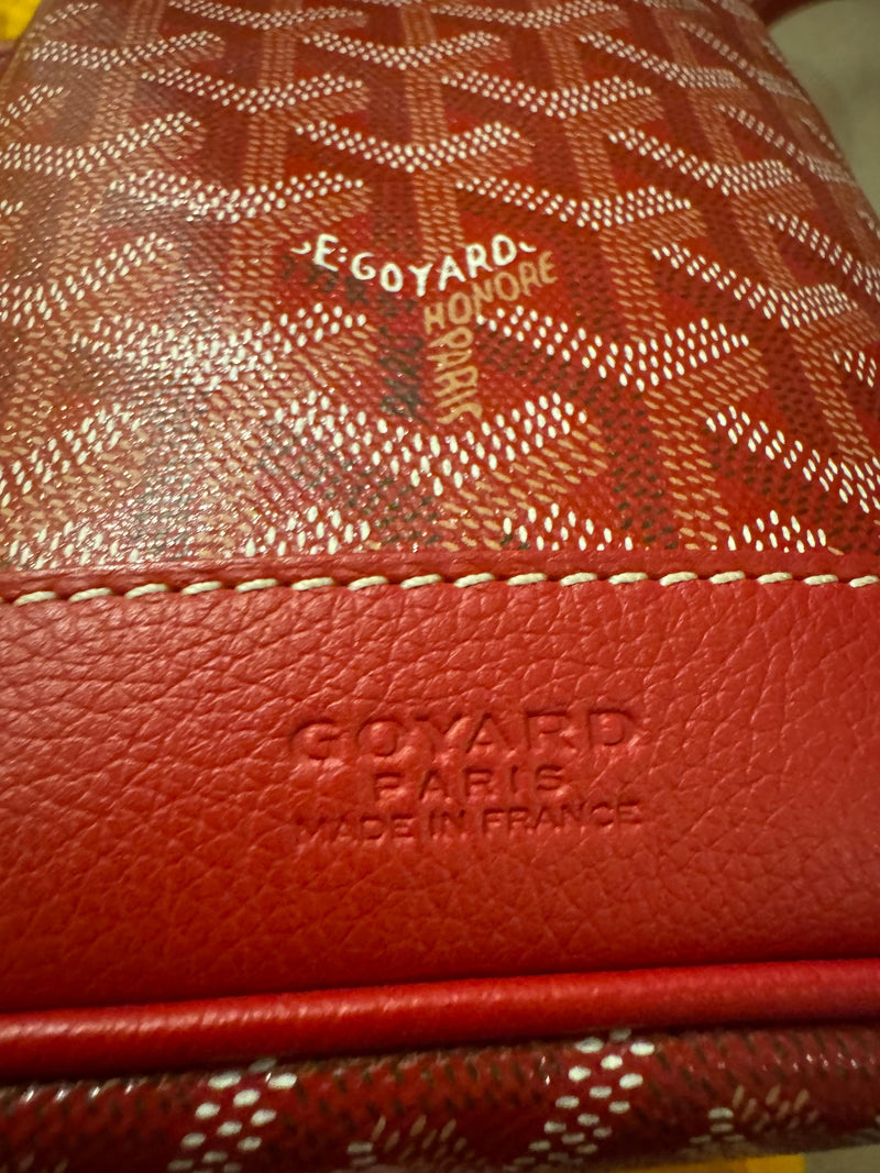 Goyard Red Petit flot bucket bag