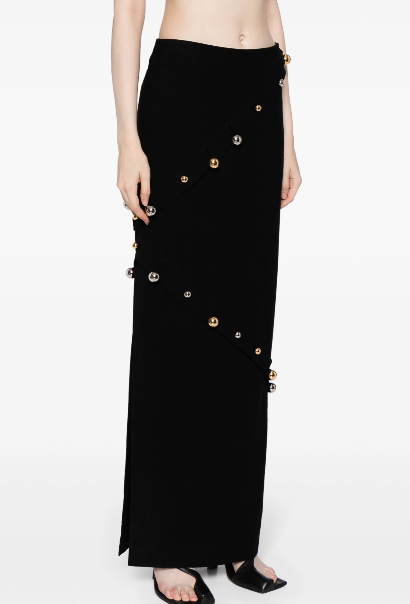 A.W.A.K.E. Mode Buttoned Pencil Skirt