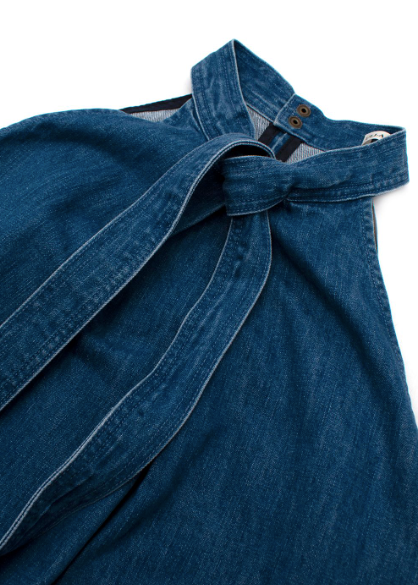Ulla Johnson Mako Denim Halter-Neck Top
