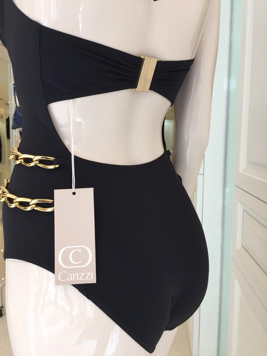 Carizzi Black 'Cocktail' Gold Chain Swimsuit