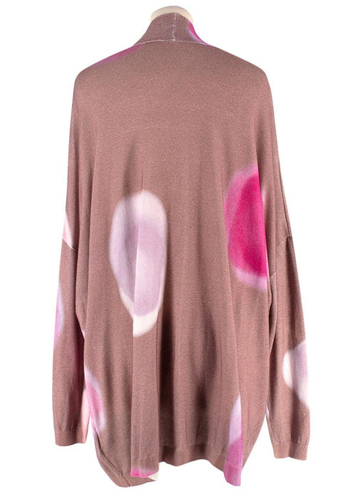 In Bed With You Pink Printed  Longline Cardigan