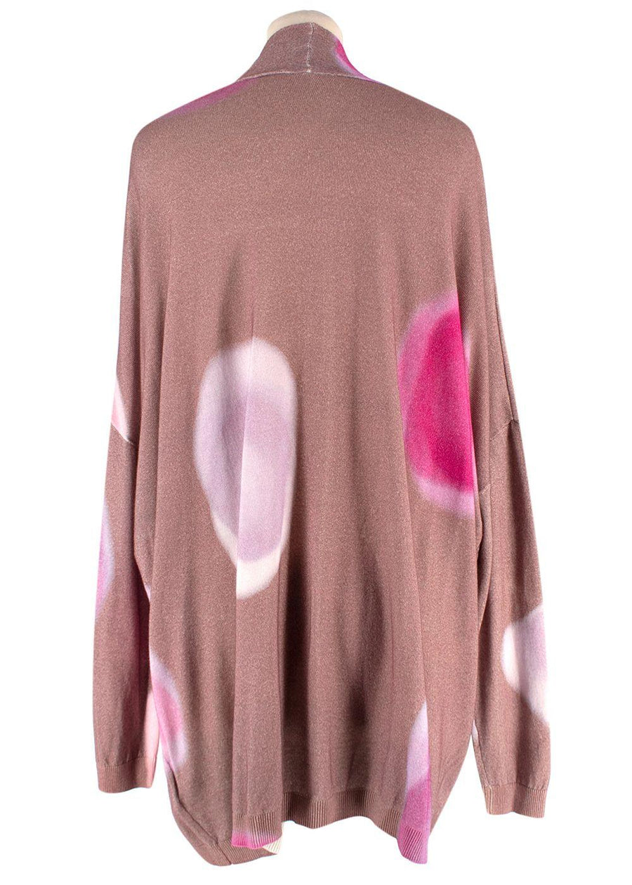 In Bed With You Pink Printed  Longline Cardigan