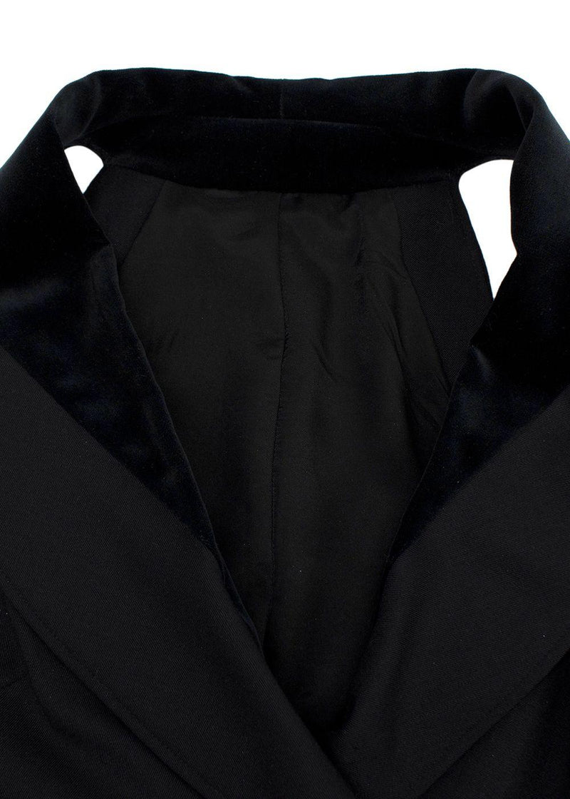 Elie Saab Black Jumpsuit with Velvet Lapels