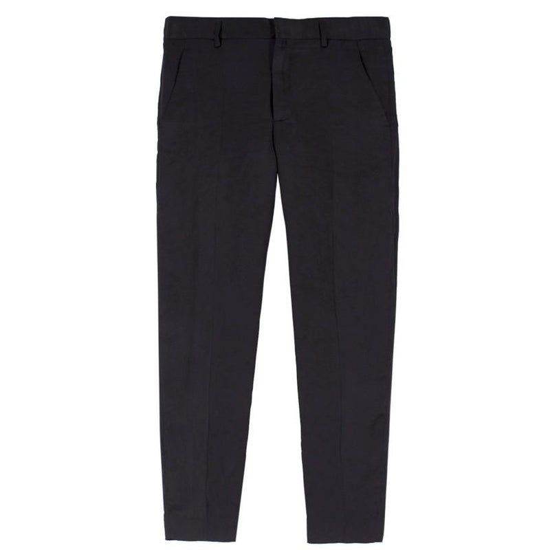Haider Ackermann Black Silky Cropped Trousers