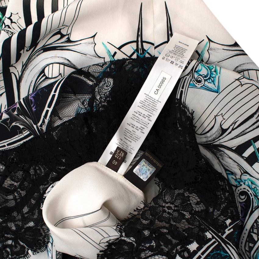 Roberto Cavalli Printed Embroidered Shift Dress