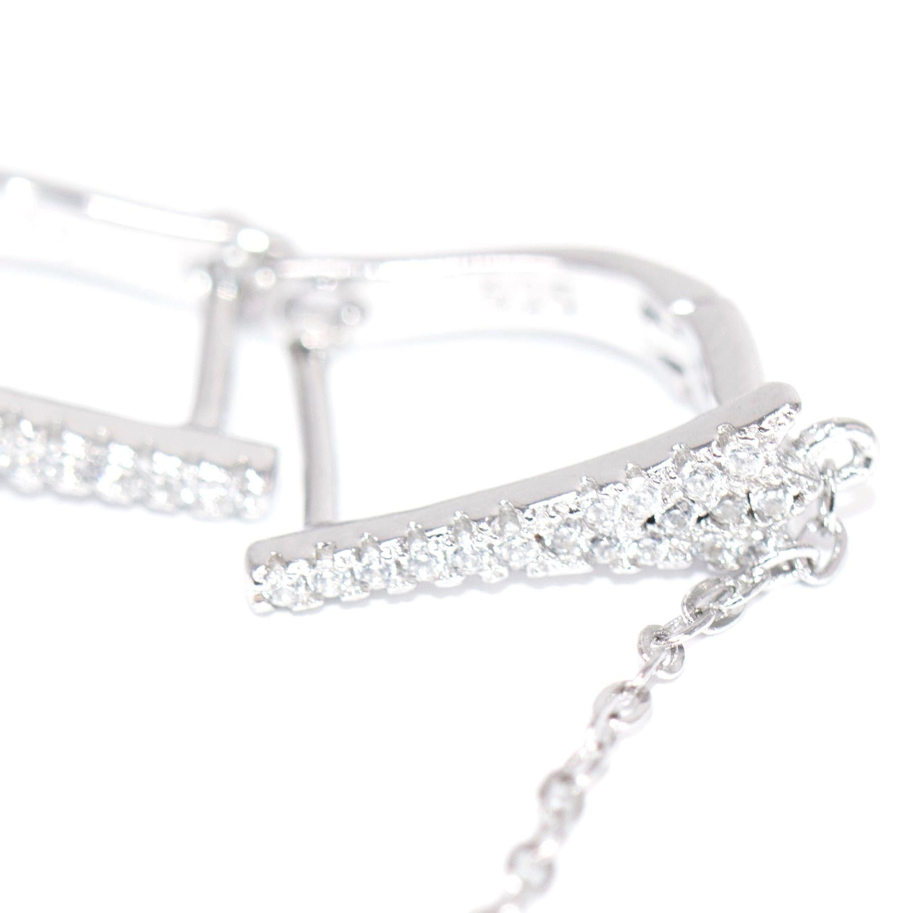 Yana Jewellery Sterling Silver Rock Crystal & Topaz Tassel Earrings