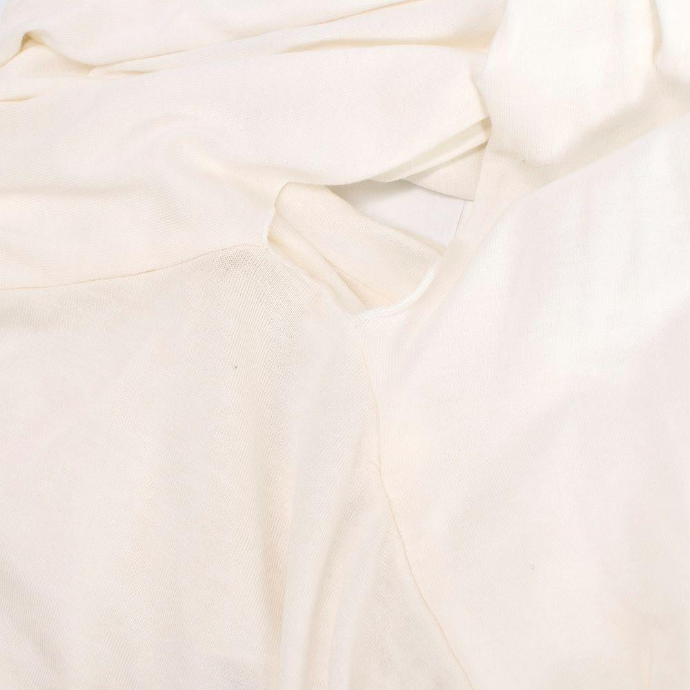 Ralph Lauren Blue Label Ivory Cotton-blend Halterneck Top
