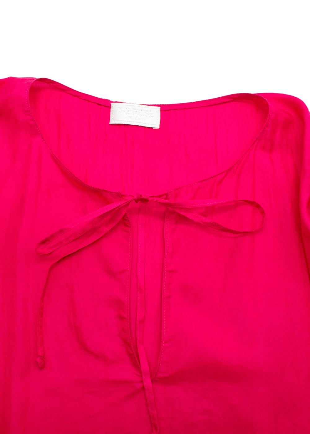The Rose Ibiza Silk Fuchsia Dress