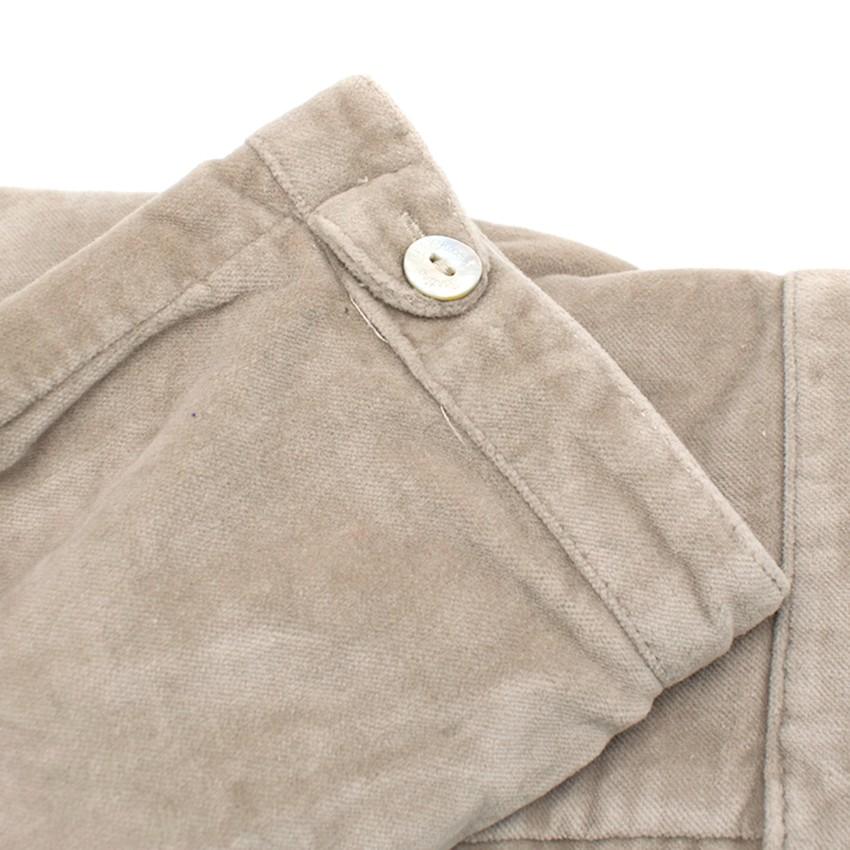 Tartine et Chocolat Girls 18M Beige Velour Trousers