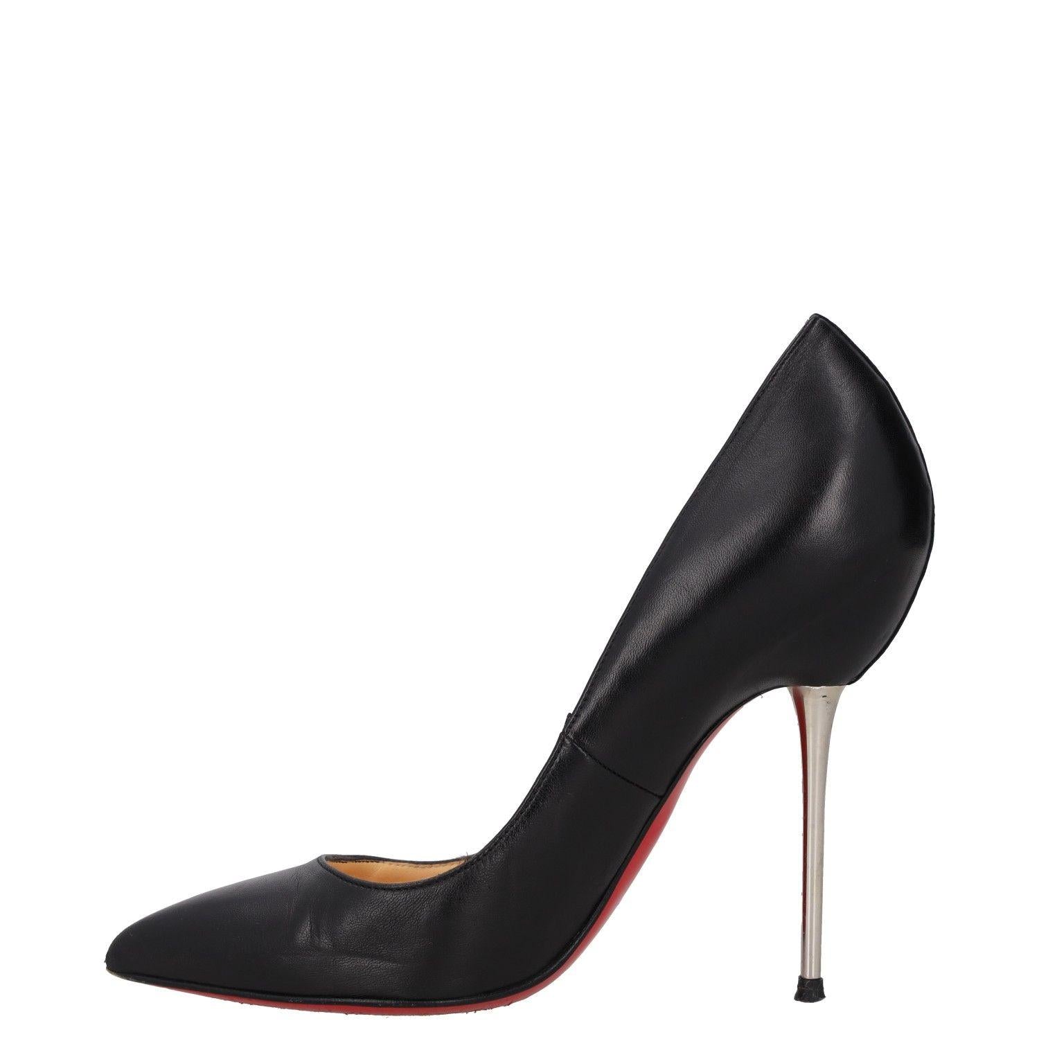 Christian Louboutin Black Leather Lipsinka Pumps