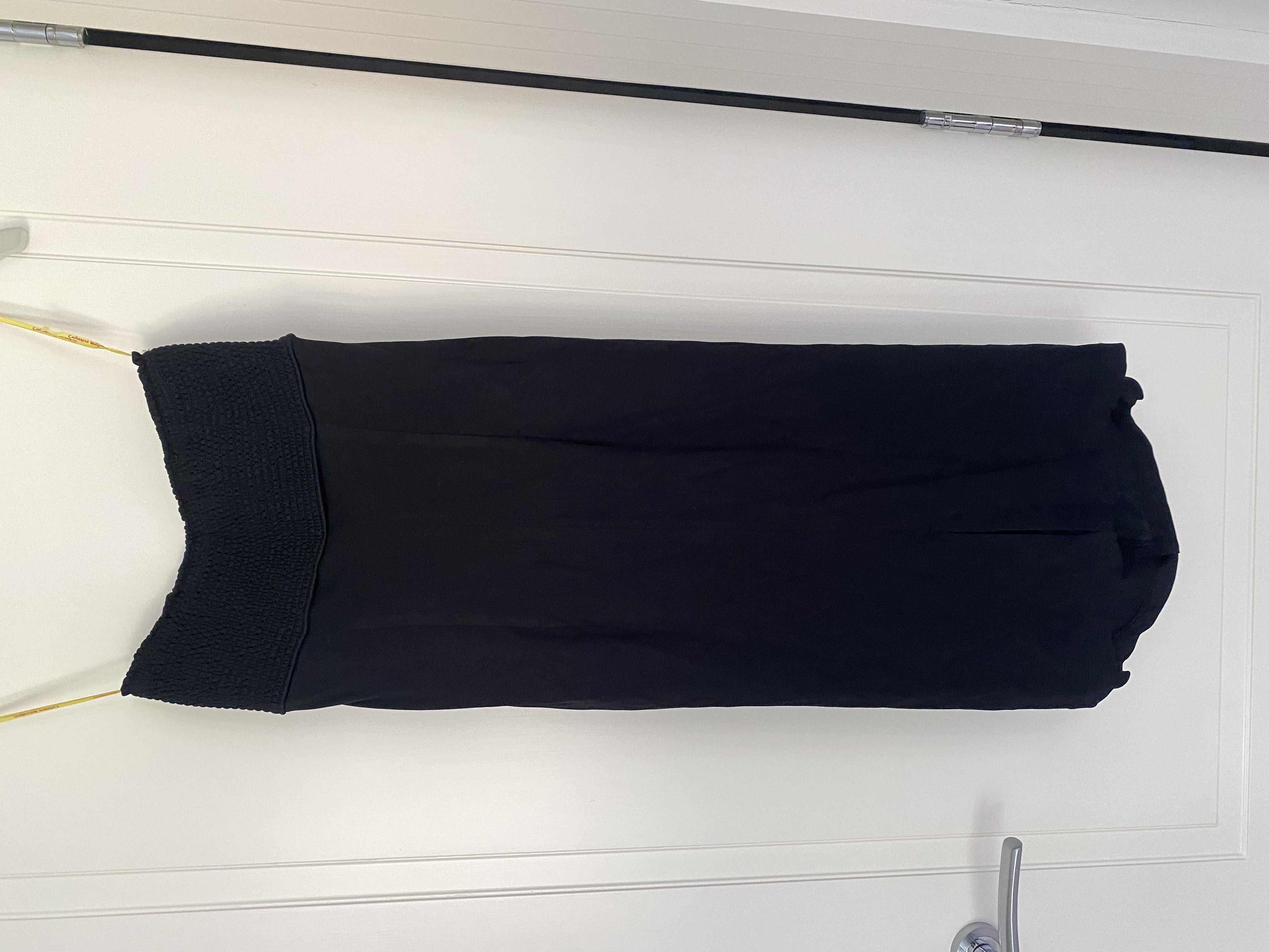 Catherine Malandrino Black Strapless Jersey Dress