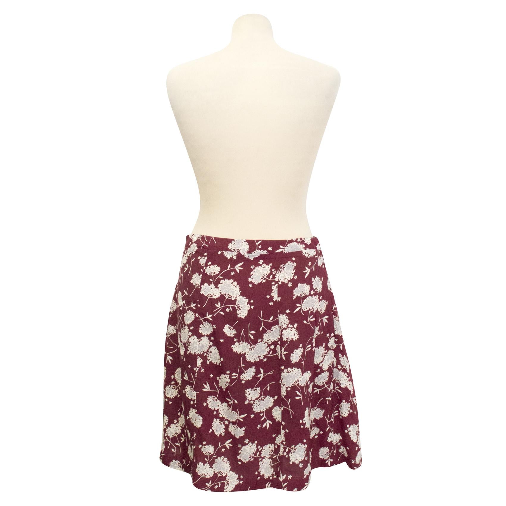 Clothes Pin Red Floral Skirt