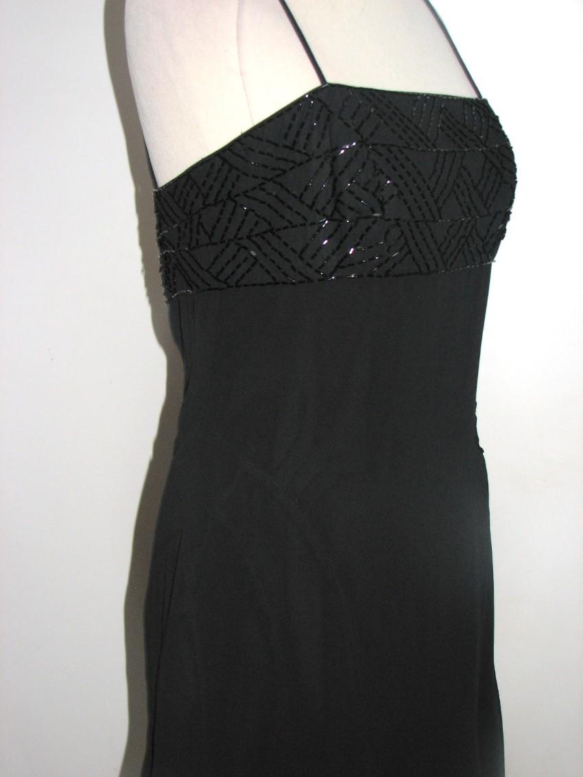 Amanda Wakeley black chiffon cocktail dress