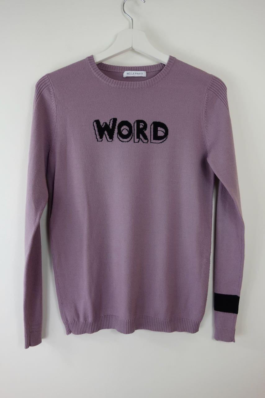 Purple Wool Word Jumper