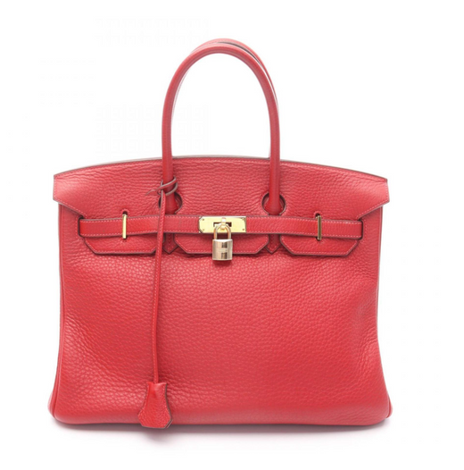 Hermès Birkin 30 Bag in Red Togo Leather with Gold Hardware