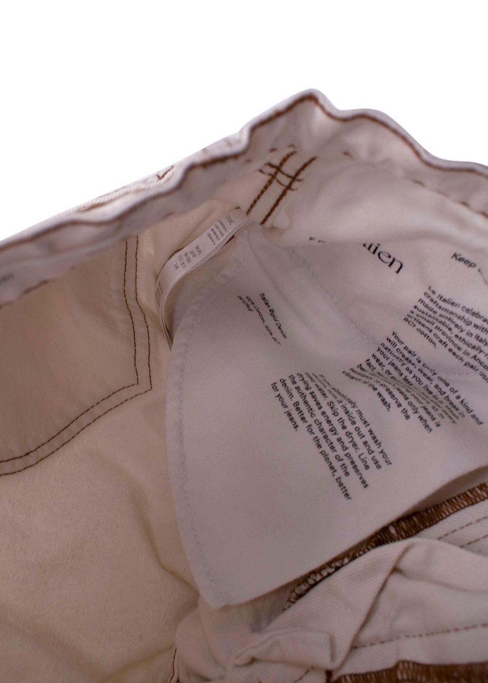 Frame Ecru 'Le Italien' White Denim Jeans