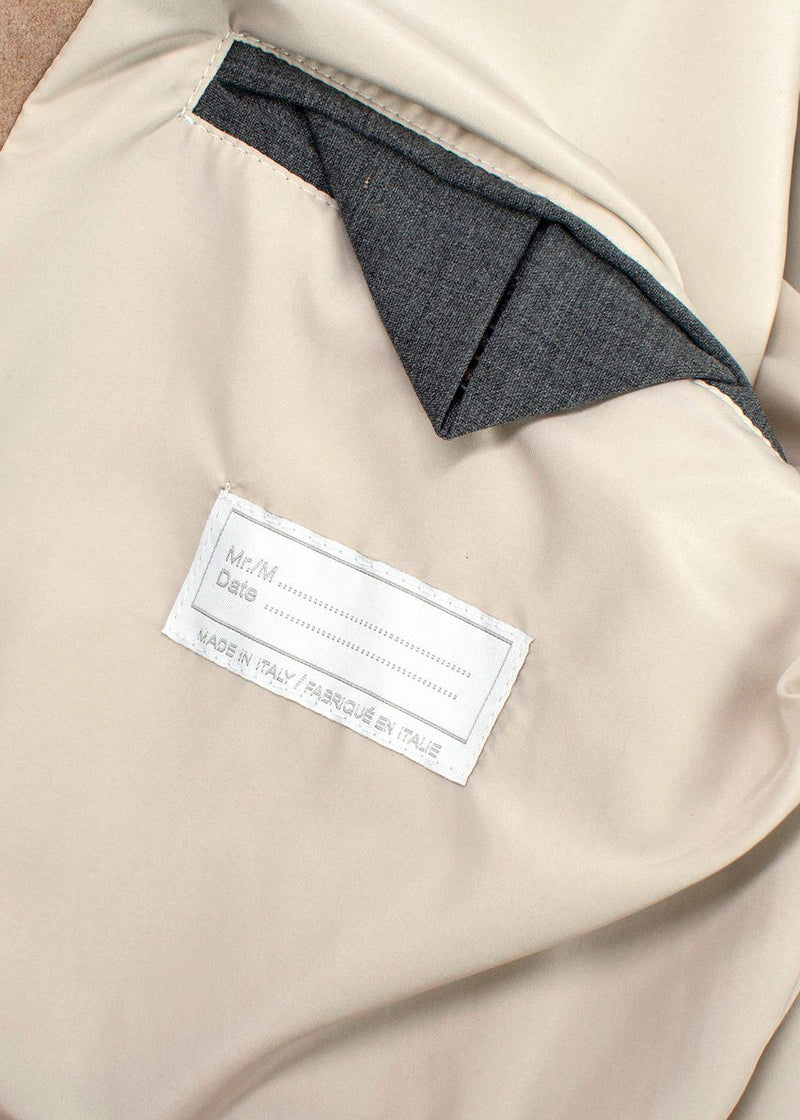 Eleventy Varsity ribbed-trim regular-fit wool jacket